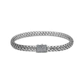 AB-1275-CVD Sterling Silver Bracelet With Diamond Jewelry Bali Designs Inc 7"